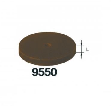 Disque de polissage marron 9550 pour métaux non précieux (10 pcs)