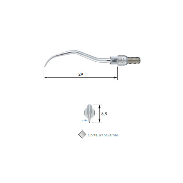 Pontas de Ultrassons S para Destartarização Pneumática e Periodontia
