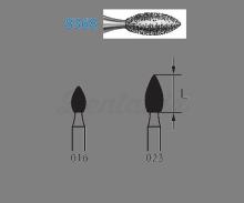 Rugby Ball Bur 368 Diamond for CA (5 pcs)