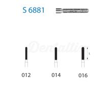 S6881.314 Burr. Diamond Cylindrical Rounded FG (5 pcs)