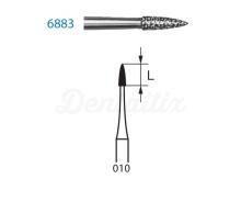 6883.314 bur. Flame Diamond FG (5 pcs)