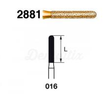 Rounded Cylindrical Bur 2881 Diamond for FG (5 pcs)
