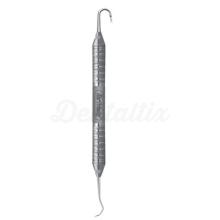 Double Guide Curved Lingual Ligature Instrument for Orthodontics