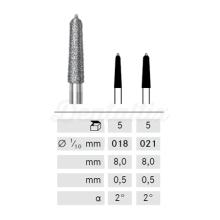 Bur 6856P diamond for chamfer crowns FG (5ud)