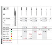 Bur 852 FG Diamond Medium Beveled Cone (6 pcs)