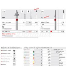 833 FG Special Shape Diamond Bur (6 pcs)