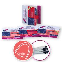 Rectangular ovoid thermal NITI arches