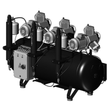 AC 910: Compresor de 3 Cilindros para Fresadoras Cad Cam