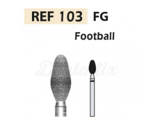 FG Diamond Bur 103 in the Shape of a Rugby Ball (5 pcs)