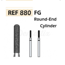 Fresa 880 diamantata cilindrica rotonda (5 unità)