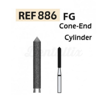 886 FG Cylindrical Pointed Diamond Bur (5 units)