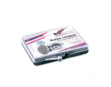 Bottone linguale curvo