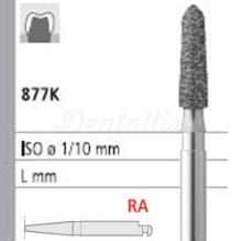 877K Diamond Bur CA Short Tapered Torpedo (6 pcs)