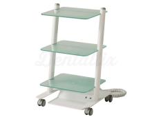 Carrello con tre ripiani in vetro