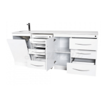 Quadruple furniture set with Push On with wash basin
