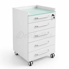 Dental Clinic Cart: Glass Countertop with 4 Drawers