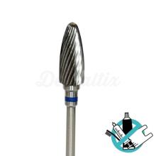 Tungsten Carbide PM Flat Cut Egg-Shaped Bur - (1 pc)