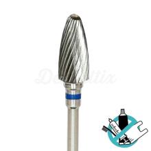 PM Tungsten Carbide Bur Flat Cut Rugby Ball - (1 pc)