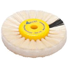 Brosse d'insertion ronde avec 3 rangées de poils en nylon et 2 rangées de poils en molleton