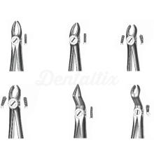 Forceps Upper and Lower Maxillary Exodontia: Stainless Steel Instruments
