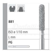 315S/6 C 881 Diamond Cylindrical CA Burr (6 pcs)