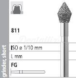 811 Diamond Bur FG Rugby Ball (6 pcs)
