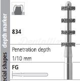 834 Diamond Bur FG Rings (6 pcs)