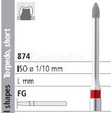 874 FG Short Torpedo Diamond Bur (6 pcs)