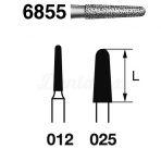 8855.314. Diamond Conical Round FG Burs (5 pcs.)