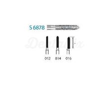 Fresa S6878.314. Diamante cilindrico appuntita FG (5 unità)