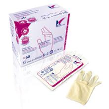 Guanti sterili in lattice senza polvere (50u)