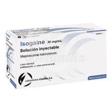 Isogaine: Anestesia de Mepivacaína al 3% (50 Cartuchos de 1.8 ml)