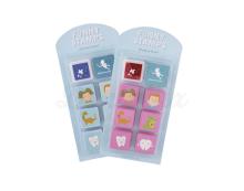 Stamp set with ink