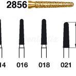 Diamond Round-Ended Tapered Bur 2856 for FG (5 pcs)