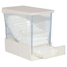 Dispenser per rotoli di cotone monouso