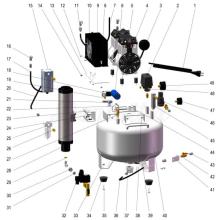 Air Inlet Filter for Dry Piston Compressor