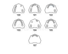Typodont AG-3: Partially toothed jaw