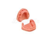 Model of edentulous jaws without retention zones