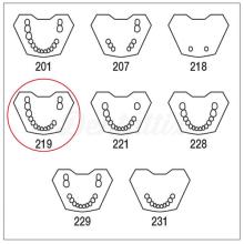 Tipodonto AG-3: Modello di Mandibola con Denti Parziali TWUK e TWOK