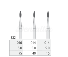 832 CA Diamond Cutter Perio Flame (3 pcs)