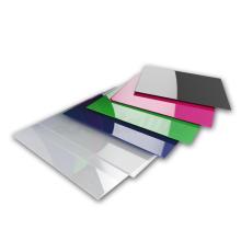 Plaque opaque PP carrée semi-rigide (5 pcs)