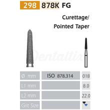 BADER 878K Fresa diamantata FG a forma di siluro (5 pz)