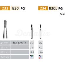 830 FG Pear-Shaped Diamond Bur (5 pcs)