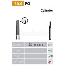 FG Cylindrical Diamond Bur 158 (5 pcs)
