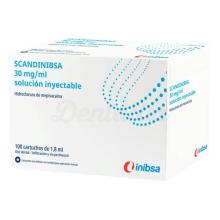 Scandinibsa: Anestesia Local a Base de Mepivacaína (100 Cartuchos de 1.8 ml)