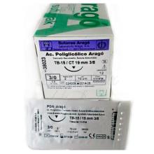 PGA TB Absorbable Sutures: Braided Multifilament (12 units)