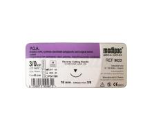 PGA sutures 3/8 12mm 6/0 45 cm