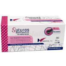 Sutura Monofilamento de Poliamida Negra (12 uds)
