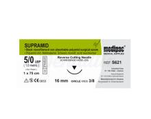 Supramid: Suturas 3/8 circ de 75cm (24 uds)