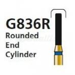 G836R Diamond Bur for FG Cylindrical Beveled Edge (5 pcs)
